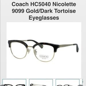 Coach dark tortoise eyeglasses